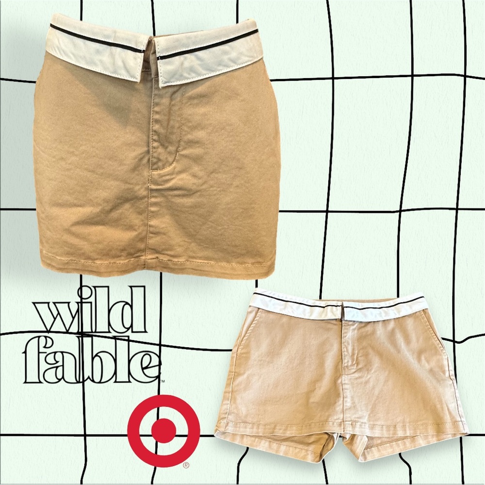 Flipped Waistband Trouser Skort